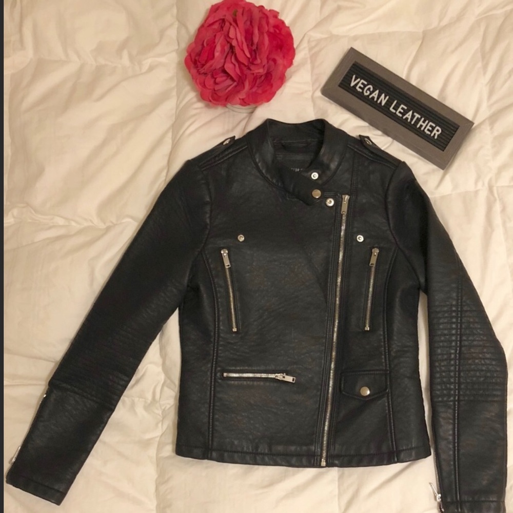 NWOT Vegan Leather Jacket